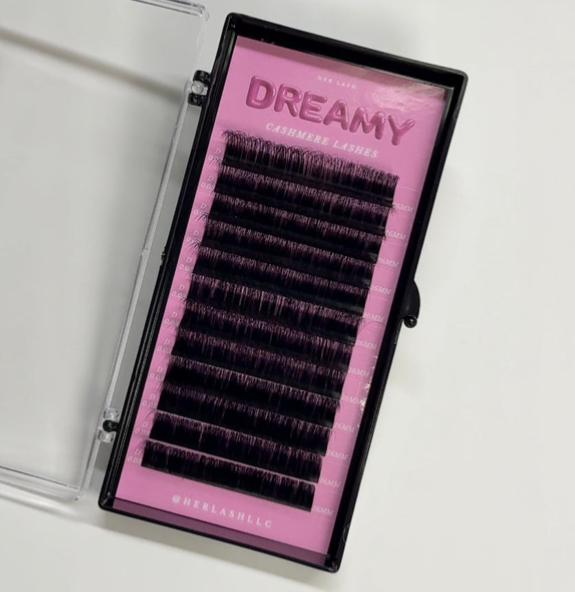 C Curl: DREAMY Cashmere Volume Lash Trays Single Length 0.03