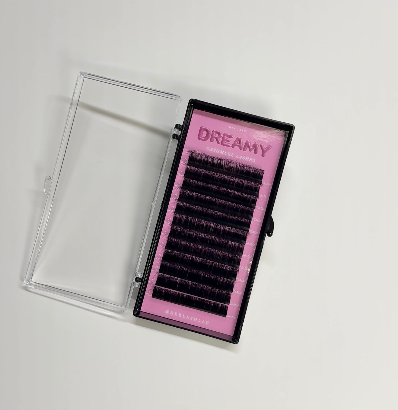 C Curl: DREAMY Cashmere Volume Lash Trays Single Length 0.03