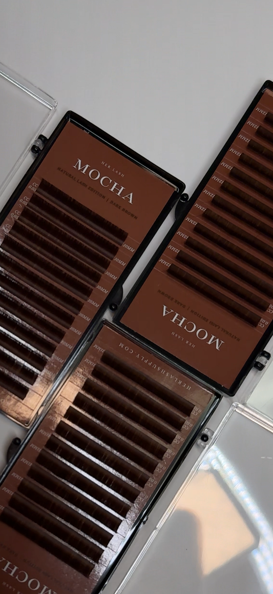 DARK BROWN LASHES 0.05 CC curl